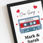 PERSONALISED Our Song Anniversary Gift First Dance Wedding Gift