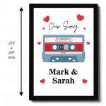 PERSONALISED Our Song Anniversary Gift First Dance Wedding Gift