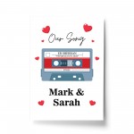 PERSONALISED Our Song Print Anniversary Present First Dance