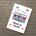 PERSONALISED Our Song Print Anniversary Present First Dance