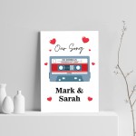 PERSONALISED Our Song Print Anniversary Present First Dance