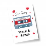 PERSONALISED Our Song Print Anniversary Present First Dance