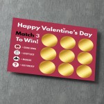 Valentines Day Naughty Scratch Card Rude Gift for Him Her