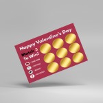 Valentines Day Naughty Scratch Card Rude Gift for Him Her