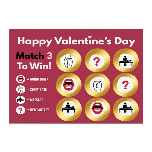 Funny Valentines Gift Naughty Scratch Card Rude Gift for Him Her