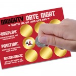 Naughty Date Night Scratch Card Valentines Day Anniversary Gift 