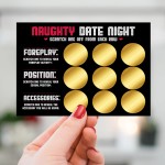 Naughty Date Night Scratch Card For Couples Valentines Boyfriend