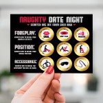 Naughty Date Night Scratch Card For Couples Valentines Boyfriend