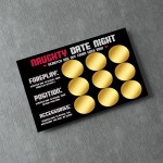 Naughty Date Night Scratch Card For Couples Valentines Boyfriend