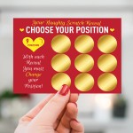 Funny Scratch Card Rude Valentines Anniversary Gift For Him