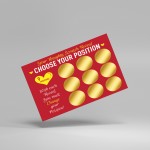 Funny Scratch Card Rude Valentines Anniversary Gift For Him