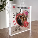 Personalised Gift For Valentines Day For Girlfriend Photo Plaque