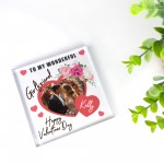 Personalised Gift For Valentines Day For Girlfriend Photo Plaque