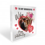 Personalised Gift For Valentines Day For Wife Photo Plaque Gift