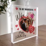 Personalised Gift For Valentines Day For Wife Photo Plaque Gift