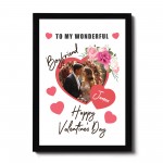 Valentines Day Gift For Boyfriend Personalised Frame With Photo