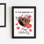 Valentines Day Gift For Boyfriend Personalised Frame With Photo