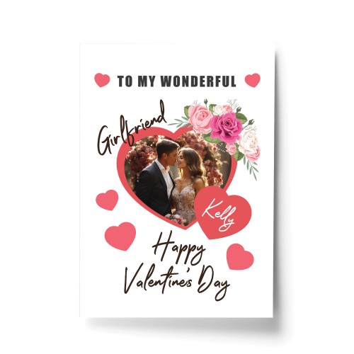 Valentines Day Gift For Girlfriend Personalised Photo Print