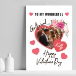 Valentines Day Gift For Girlfriend Personalised Photo Print