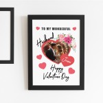 Valentines Day Gift For Husband Personalised Framed Photo Print