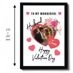 Valentines Day Gift For Husband Personalised Framed Photo Print