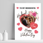 Valentines Day Gift For Husband Personalised Print With Photo