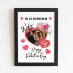 Valentines Day Gift For Wife Personalised Framed Print