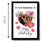 Valentines Day Gift For Wife Personalised Framed Print