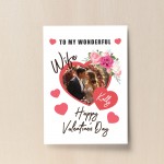 Valentines Day Gift For Wife Personalised Print With Photo Wife