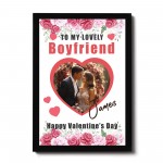 Valentines Day Gift For Boyfriend Personalised Framed Print