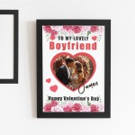 Valentines Day Gift For Boyfriend Personalised Framed Print