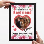 Valentines Day Gift For Boyfriend Personalised Framed Print