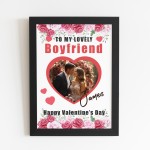 Valentines Day Gift For Boyfriend Personalised Framed Print