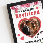 Valentines Day Gift For Boyfriend Personalised Framed Print