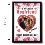 Valentines Day Gift For Boyfriend Personalised Framed Print