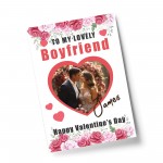 Valentines Day Gift For Boyfriend Personalised Print With Photo