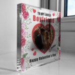 Personalised Gift For Valentines Day For Boyfriend Photo Plaque