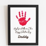 Valentines Day Gift For Daddy From Baby Framed Print Valentines