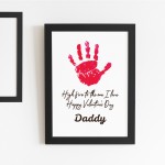 Valentines Day Gift For Daddy From Baby Framed Print Valentines