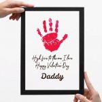 Valentines Day Gift For Daddy From Baby Framed Print Valentines