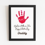 Valentines Day Gift For Daddy From Baby Framed Print Valentines