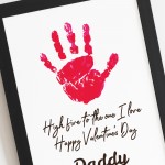 Valentines Day Gift For Daddy From Baby Framed Print Valentines