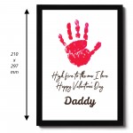 Valentines Day Gift For Daddy From Baby Framed Print Valentines