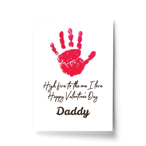 Valentines Day Gift For Daddy From Baby Print Valentines Gift