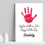 Valentines Day Gift For Daddy From Baby Print Valentines Gift