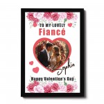 Valentines Day Gift For Fiance Personalised Framed Print