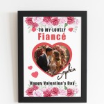 Valentines Day Gift For Fiance Personalised Framed Print