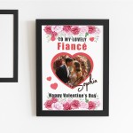 Valentines Day Gift For Fiance Personalised Framed Print