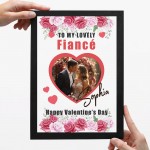 Valentines Day Gift For Fiance Personalised Framed Print