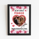 Valentines Day Gift For Fiance Personalised Framed Print